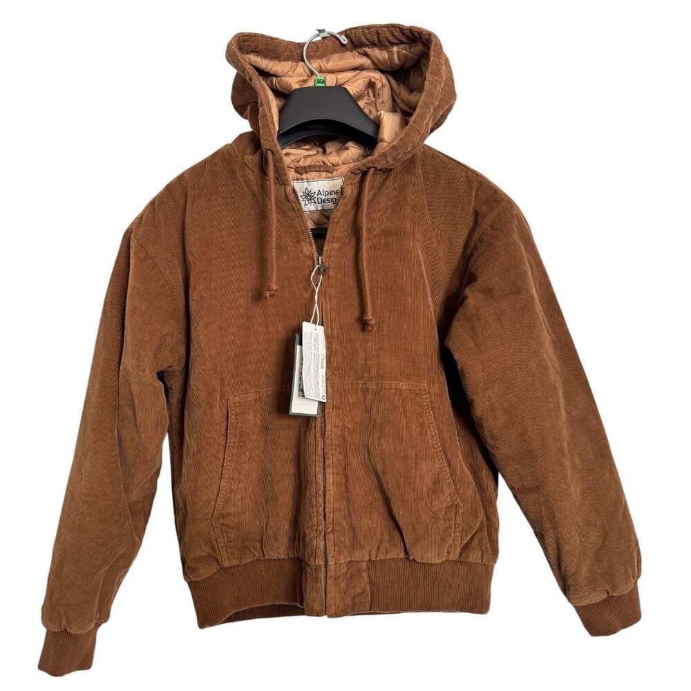 Alpine Design Cord Quilted Hood Size XS Women’s Roasted Coffee NWT $88